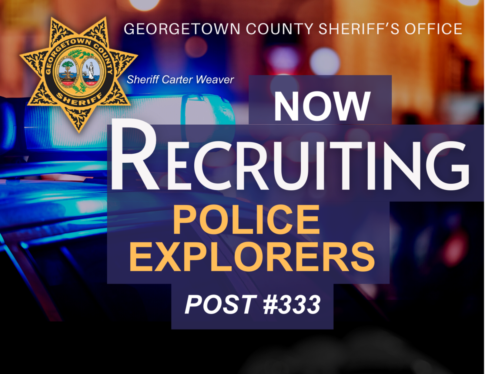 Explorer Post Application Police Explorer Post #333 - GCSheriff.org
