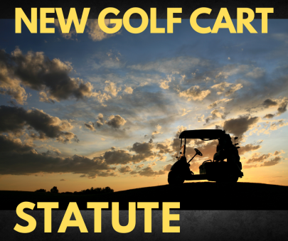 NEW Golf Cart Statute