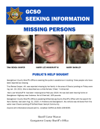 Contact GCSO if you have information about these 3 people